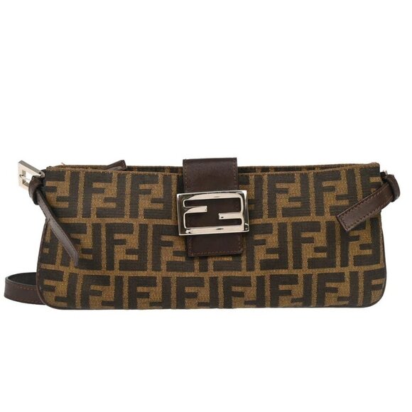 Fendi Brown Zucca Shoulder Bag - Picture 1 of 11